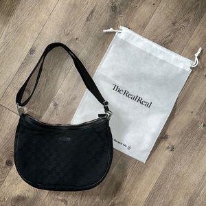 Gucci GG Canvas Medium Half moon Hobo bag